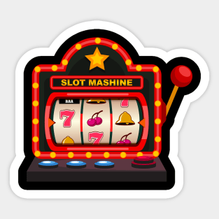 Slot Machine Lucky Game Sticker